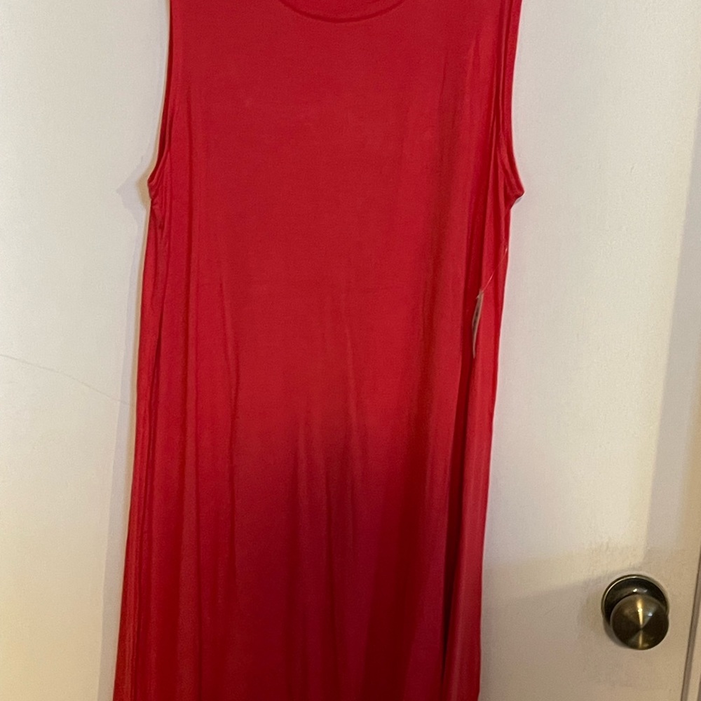 Red T shirt Dress